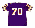 JIM MARSHALL Minnesota Vikings 1969 Throwback Home NFL Football Jersey - BACK