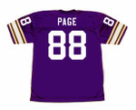 ALAN PAGE Minnesota Vikings 1975 Home Throwback NFL Football Jersey - BACK