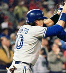 PAT BORDERS Toronto Blue Jays 1992 Majestic Throwback Away Baseball Jersey - ACTION