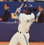 CARLOS DELGADO Toronto Blue Jays 1994 Majestic Throwback Away Baseball Jersey - ACTION