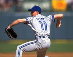 DAVID CONE Toronto Blue Jays 1992 Majestic Throwback Away Baseball Jersey - ACTION