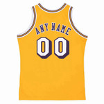 Los Angeles Lakers 1970's Home Throwback NBA Customized Jersey - BACK