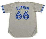 JUAN GUZMAN Toronto Blue Jays 1993 Away Majestic Throwback Baseball Jersey - BACK