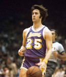 GAIL GOODRICH Los Angeles Lakers 1973 Away Throwback NBA Basketball Jersey