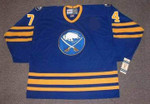 FRENCH CONNECTION Buffalo Sabres 1984 CCM Vintage Throwback Hockey Jersey - FRONT