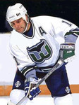 JOHN CULLEN Hartford Whalers 1992 Home CCM Vintage NHL Hockey Jersey - ACTION