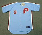 VON HAYES Philadelphia Phillies 1986 Away Majestic Throwback Baseball Jersey - front