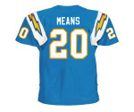 NATRONE MEANS San Diego Chargers 1994 Throwback Home NFL Football Jersey - BACK