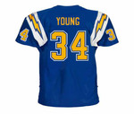 RICKEY YOUNG San Diego Chargers 1976 Throwback NFL Football Jersey - BACK