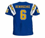 ROLF BENIRSCHKE San Diego Chargers 1982 Throwback NFL Football Jersey - BACK