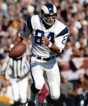 JACK SNOW Los Angeles Rams 1969 Throwback NFL Football Jersey - action