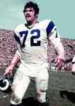 DIRON TALBERT Los Angeles Rams 1969 Throwback NFL Football Jersey - action