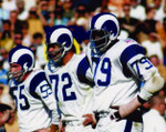 DIRON TALBERT Los Angeles Rams 1969 Throwback NFL Football Jersey - action