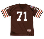 WALTER JOHNSON Cleveland Browns 1969 Throwback NFL Football Jersey - FRONT