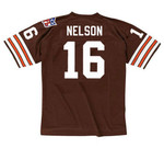 BILL NELSON Cleveland Browns 1969 Throwback NFL Football Jersey - BACK
