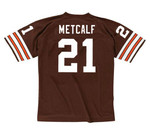 ERIC METCALF Cleveland Browns 1990 Throwback NFL Football Jersey - BACK