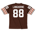 REGGIE LANGHORNE Cleveland Browns 1985 Throwback NFL Football Jersey - BACK