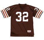 JIM BROWN Cleveland Browns 1960's Home Throwback NFL Football Jersey - FRONT