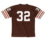 JIM BROWN Cleveland Browns 1960's Home Throwback NFL Football Jersey - BACK