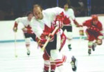 BILL GOLDSWORTHY Team Canada 1972 CCM Throwback Hockey Jersey - action