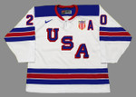 LANE HUTSON 2023 USA Nike Throwback Hockey Jersey - FRONT