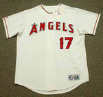 SHOHEI OHTANI Los Angeles Angels Home Majestic "Japanese" Throwback Baseball Jersey - FRONT