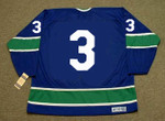 BOB DAILEY Vancouver Canucks 1973 CCM Throwback Away NHL Hockey Jersey - BACK