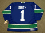 GARY SMITH Vancouver Canucks 1974 CCM Throwback Away NHL Hockey Jersey - BACK
