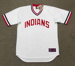 BUDDY BELL Cleveland Indians 1972 Home Majestic Throwback Baseball Jersey - front