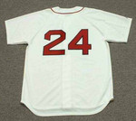 MANNY RAMIREZ Boston Red Sox 2006 Home Majestic Throwback Baseball Jersey - back