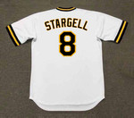 WILLIE STARGELL Pittsburgh Pirates 1980 Home Majestic Throwback Baseball Jersey - back