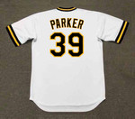 DAVE PARKER Pittsburgh Pirates 1980 Home Majestic Throwback Baseball Jersey - back