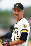 DOUG DRABEK Pittsburgh Pirates 1990 Home Majestic Throwback Baseball Jersey - action