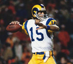 VINCE FERRAGAMO Los Angeles Rams 1979 Away Throwback NFL Football Jersey - action