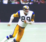 FRED DRYER Los Angeles Rams 1975 Away Throwback NFL Football Jersey - action