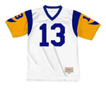 KURT WARNER St. Louis Rams 1999 Away Throwback NFL Football Jersey - front