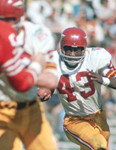 LARRY BROWN Washington Redskins 1969 Away Throwback NFL Football Jersey - ACTION