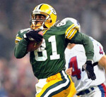 DESMOND HOWARD Green Bay Packers 1996 Home Throwback NFL Football Jersey - action