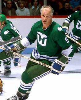 GORDIE HOWE | Hartford Whalers 1979 Away CCM Throwback NHL Hockey Jersey
