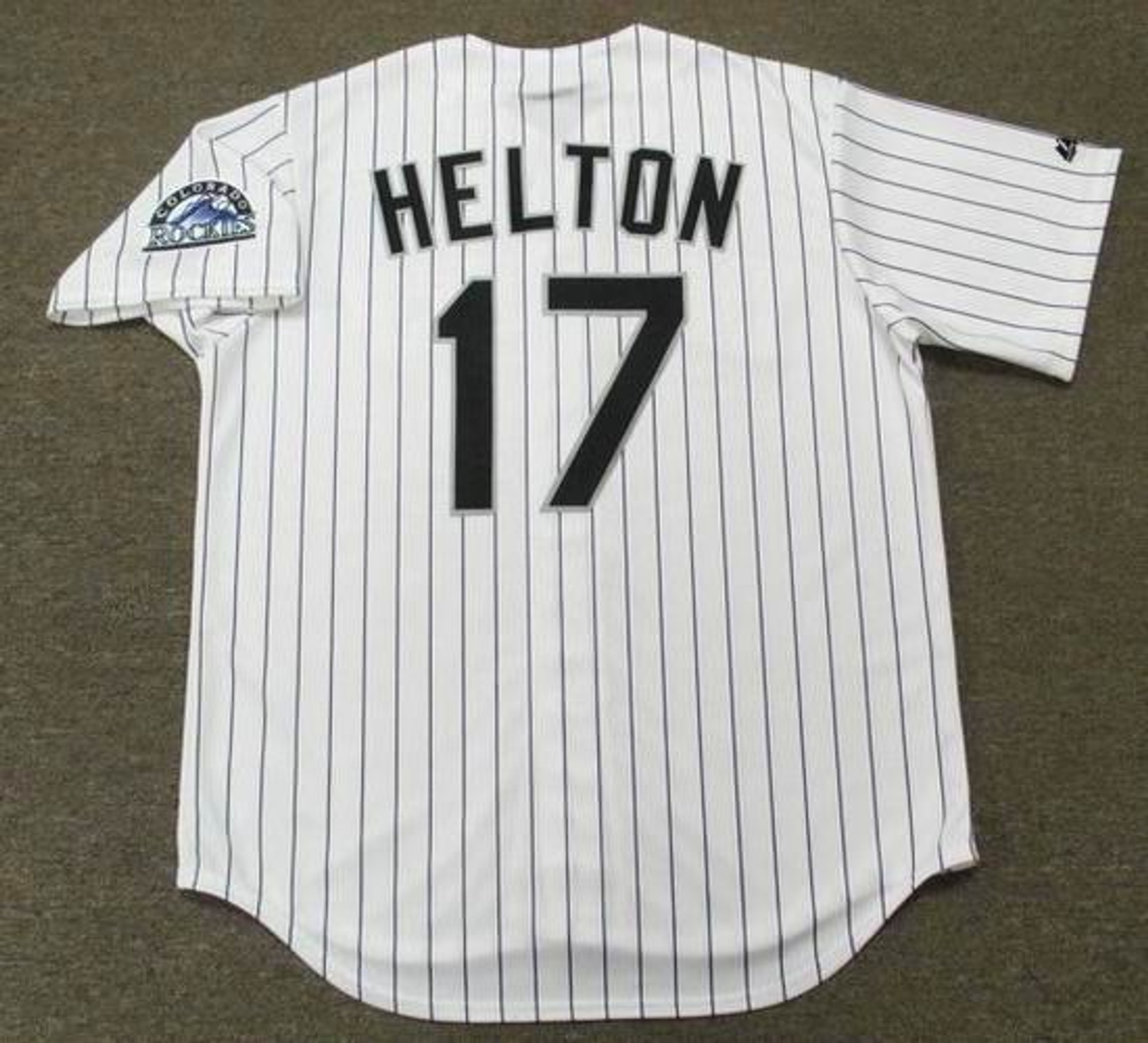 TODD HELTON Colorado Rockies 2001 Majestic Throwback Home Baseball Jersey - Custom Throwback Jerseys