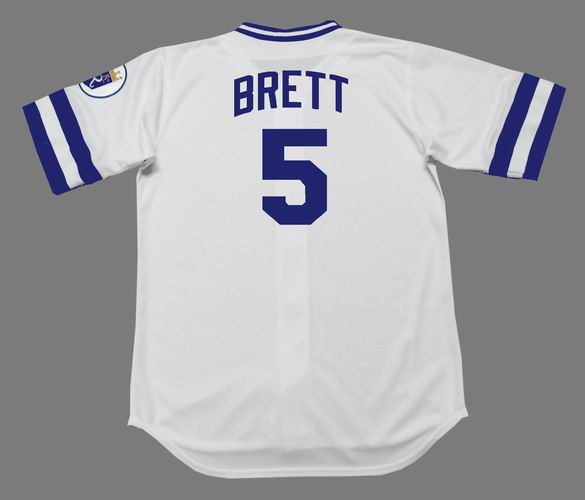 GEORGE BRETT | Kansas City Royals 1985 Majestic Throwback Home Baseball