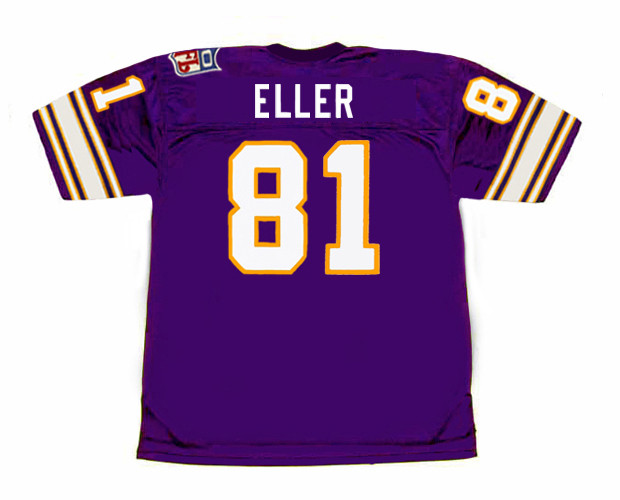CARL ELLER Minnesota Vikings 1969 Wilson Throwback Home NFL Football