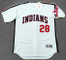 CORY SNYDER Cleveland Indians 1989 Majestic Throwback Home Baseball Jersey