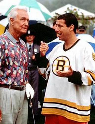 HAPPY GILMORE Boston Bruins 1990's CCM Vintage White NHL Hockey Jersey