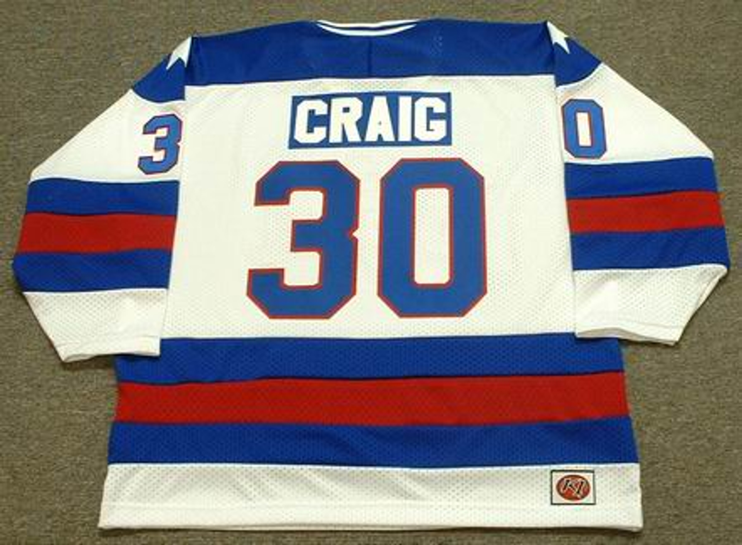 JIM CRAIG 1980 USA Olympic Hockey Throwback Jersey Custom Throwback