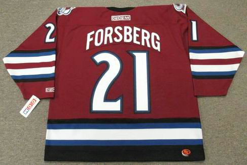 CCM PETER FORSBERG Colorado Avalanche 2002 Vintage NHL Hockey Jersey
