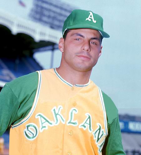 MAJESTIC SAL BANDO Oakland Athletics 1968 Cooperstown Baseball Jersey