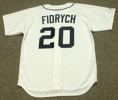 MARK FIDRYCH Detroit Tigers 1976 Majestic Throwback Home Baseball