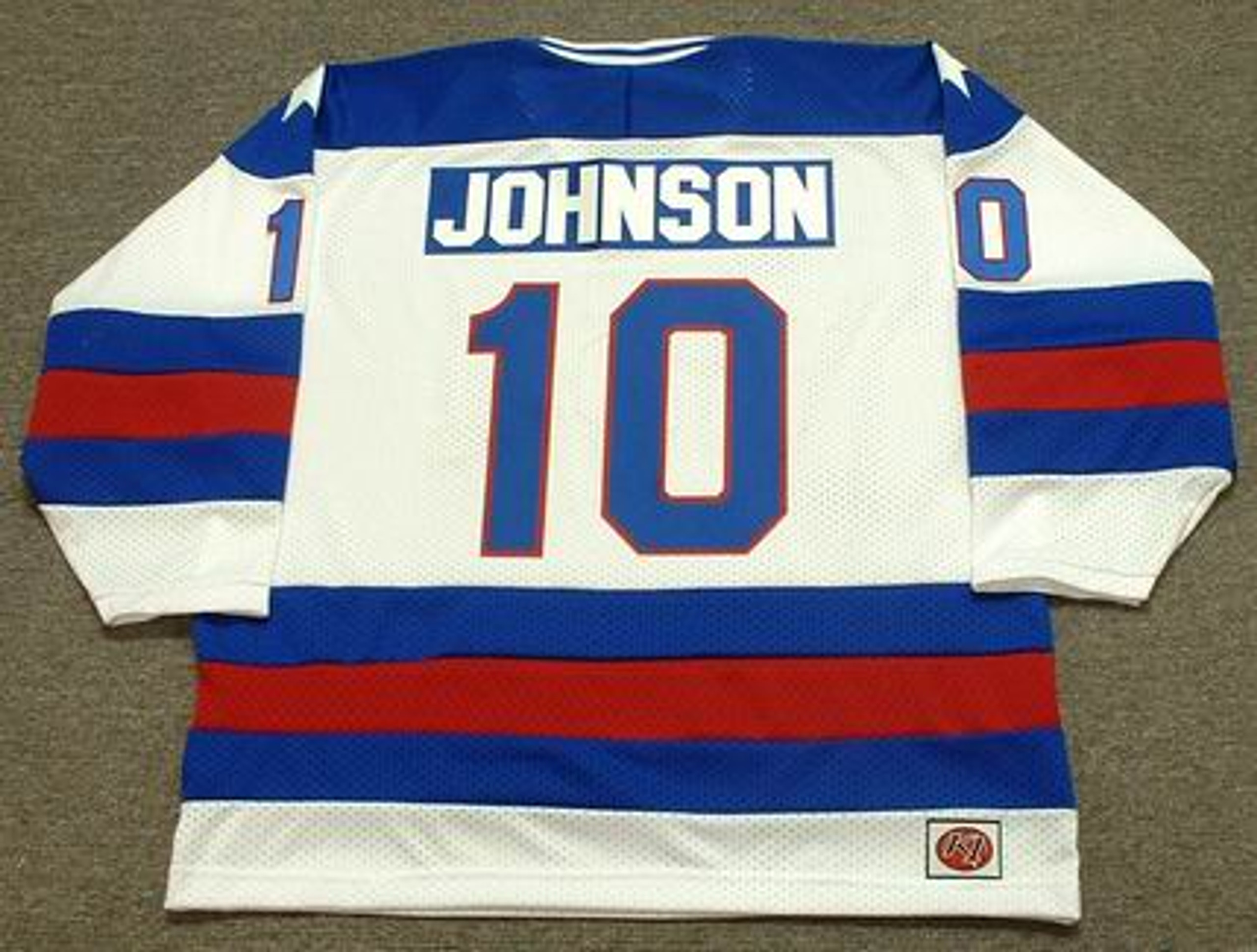 MARK JOHNSON 1980 USA Olympic Hockey Jersey Custom Throwback Jerseys