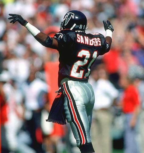 DEION SANDERS Atlanta Falcons 1993 Wilson Throwback NFL Football Jersey